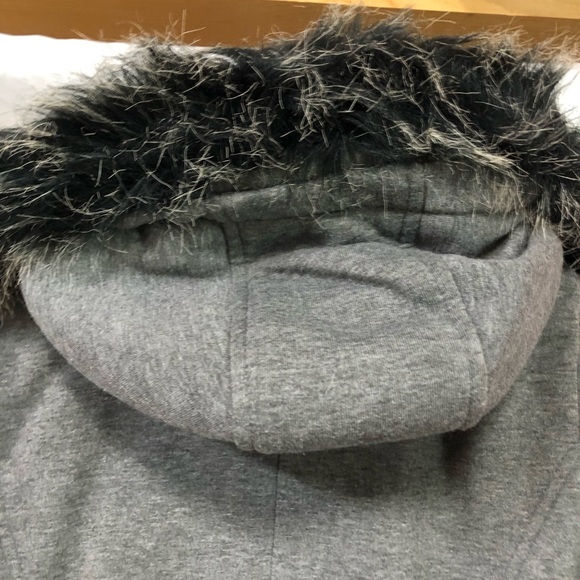 Ladies Gray Toggle Coat - Picture 3 of 3